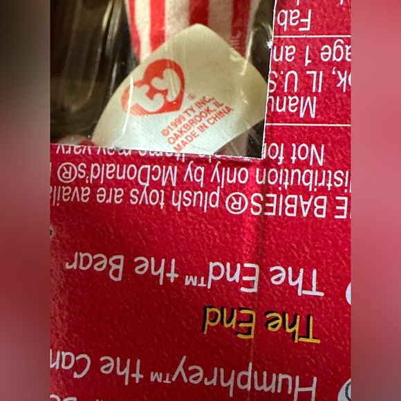 RETIRED TY Spangle the Bear International BearsII McDonalds 1999 Tag Errors NIB - Picture 9 of 9